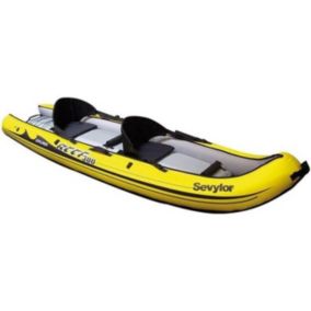 Kayak Gonflable Reef 300, Kayak Sit-on-Top, Canoë Pour 2 Personnes, 296 x 84 cm