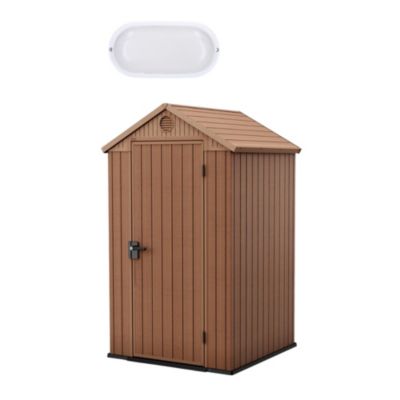 Keter Darwin 4x4 abri de jardin + éclairage extérieur LED inclus (259006-WO744)