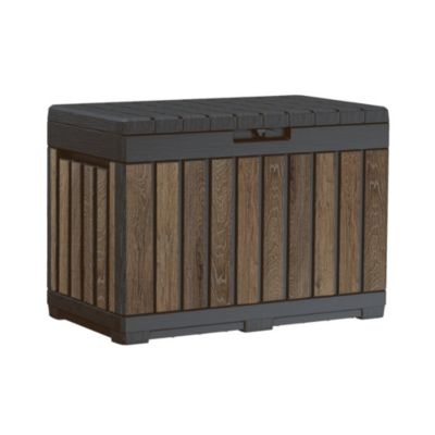 Keter Kentwood coffre de jardin 190 L en résine effet bois brun 82,3 x 45,7 x 57,7 cm (263970)