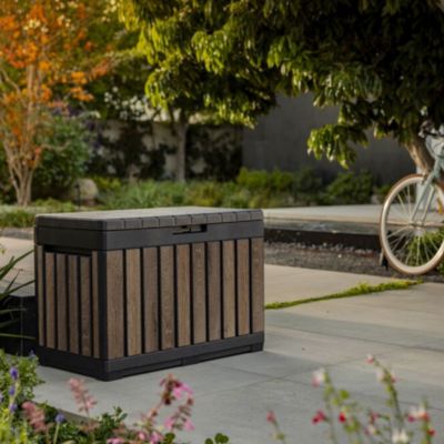 Keter Kentwood coffre de jardin 190 L en résine effet bois brun 82,3 x 45,7 x 57,7 cm (263970)