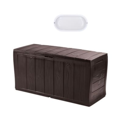 Keter Sherwood coffre de jardin 270 L + éclairage extérieur LED inclus (230403-WO744)
