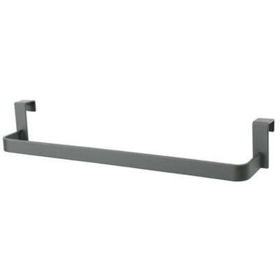 Kibath Porte-serviettes sans perçage de 29 cm en finition anthracite mat en acier inoxydable
