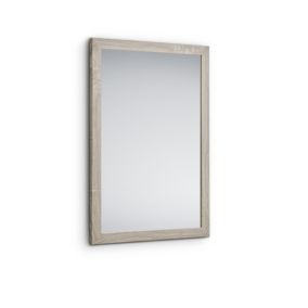 Kim - Miroir avec cadre - Couleur Bois - 48x68cm