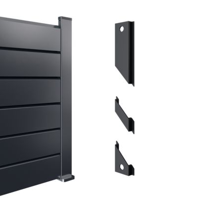 Kit 16 entretoises pour 6 lames persiennes Neva Klikstrom noir