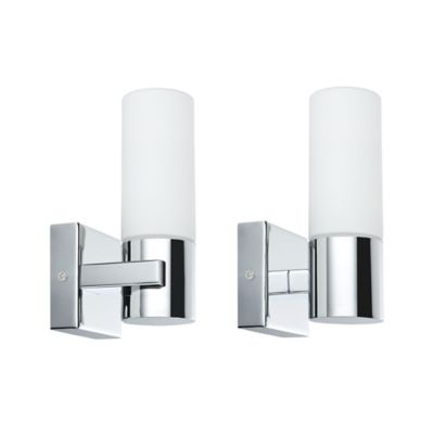 [Pack] Lot de 2 appliques murales LED 9,5 watts spots d'éclairage extérieur  en acier inoxydable IP44 | Meine Lampe