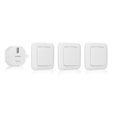 Kit 3 interrupteurs sans fil pour chambre Smartwares