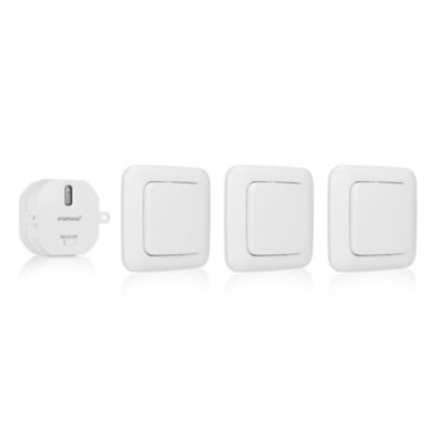 Kit 3 interrupteurs sans fil pour chambre Smartwares