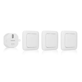 Kit 3 interrupteurs sans fil pour chambre Smartwares