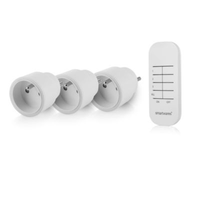 Kit 3 prises commandées Smartwares 2300W