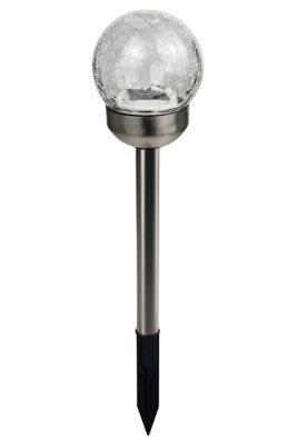 Kit 6 spots solaires d'extérieur à piquer ⌀10cm IP44 blanc froid argent