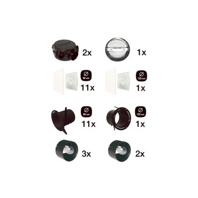 Kit accessoires pour VMC double flux T5 D160 mm. réseau flexible - ALDES - 11091779