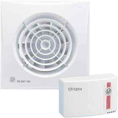 Kit aérateur VMC Ø100 mm ultra-silencieux, S&P Silent 100 CZ
