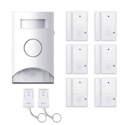 Kit Alarme autonome détection de mouvement Eclairage alerte détecteur ouverture et télécommande