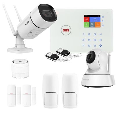 Alarme maison sans fil DNBi 2 à 3 pièces mouvement + intrusion + détecteur de fumée