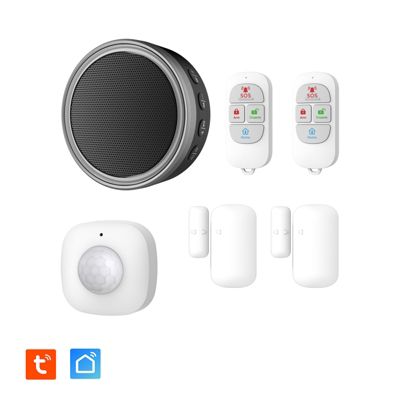 Kit Alarme Évolutif 868 Mhz connecté Wifi 2,4Ghz avec Sirène 90dB Flash LED intégré