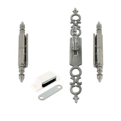 Kit ameublement vieux fer patiné, lot de 2