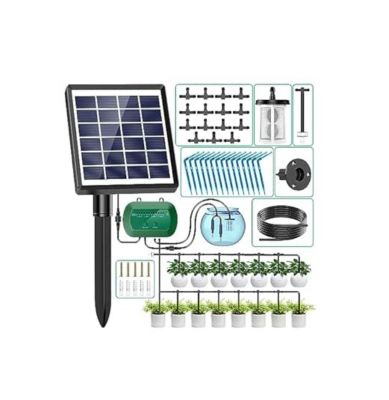 Kit Arrosage Goutte à Goutte Solaire 2025 Avec Programmateur - 15m Tuyau Pour Jardin Et Potager