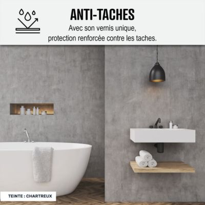 KIT BÉTON CIRÉ - MURS SALLE DE BAINS DOUCHE ITALIENNE Titane Gris Clair - 5 m² (en 2 couches) - ARCANE INDUSTRIES