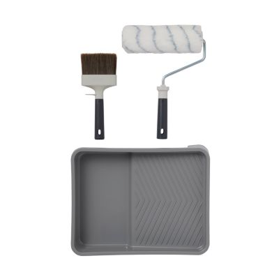 Kit bac + pinceau 100mm + rouleau façade GoodHome 230mm