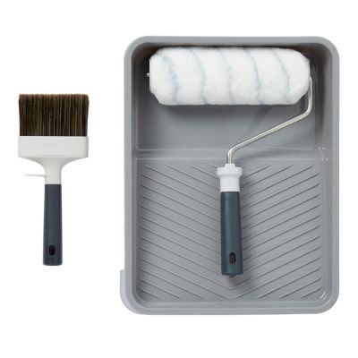 Kit bac + pinceau 100mm + rouleau façade GoodHome 230mm