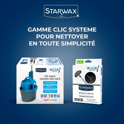 Kit balai mains sèches Starwax compatible clic système
