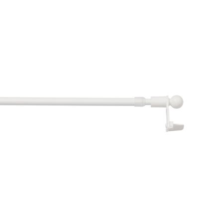 Kit barre de rideau GoodHome avec support 100/150 Blanc mat Konera