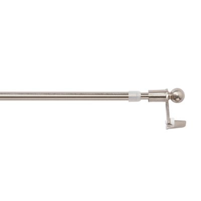 Kit barre de rideau GoodHome avec support 30/50 Nickel Konera