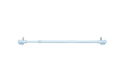 Kit barre de rideau GoodHome avec support 50/80 Blanc mat Konera