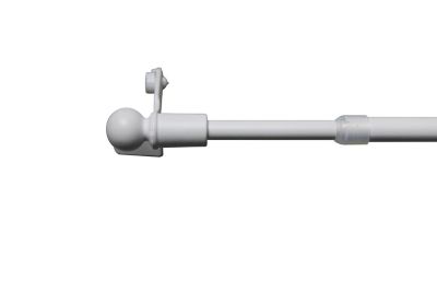 Kit barre de rideau GoodHome avec support 50/80 Blanc mat Konera