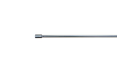 Kit barre de rideau GoodHome embout bouchon 70/100 Dokos Nickel