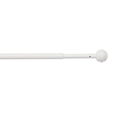 Kit barre de rideau GoodHome embout boule 50/80 Dokos Mat