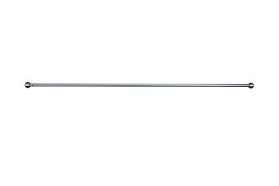 Kit barre de rideau GoodHome embout boule 50/80 Dokos Nickel