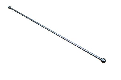 Kit barre de rideau GoodHome embout boule 70/100 Dokos Nickel