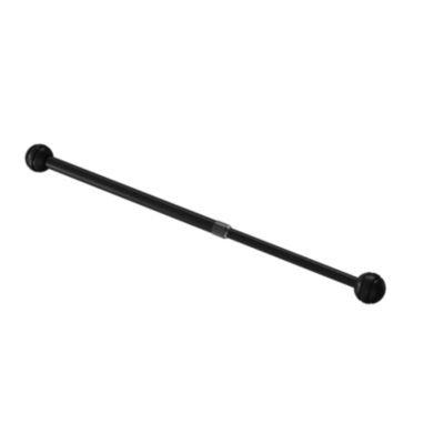 Kit Barre de vitrage Dokos GoodHome extensible ⌀7/9mm Long.70/100cm noir