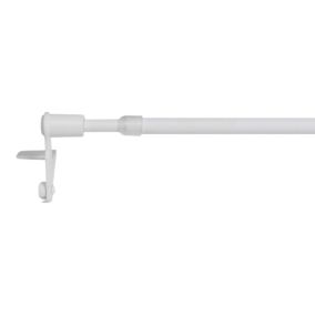 Kit Barre de vitrage GoodHome extensible ⌀7/9mm Long.100/150cm blanc