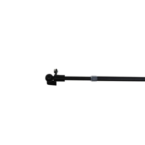Kit Barre de vitrage GoodHome extensible ⌀7/9mm Long.100/150cm noir