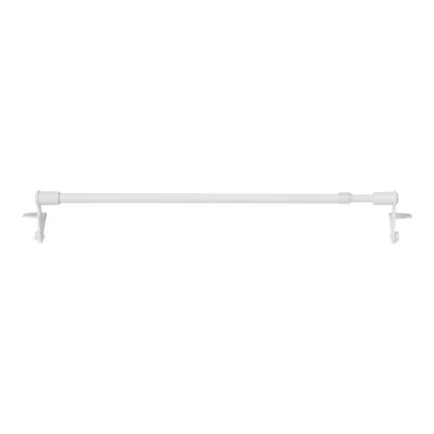 Kit Barre de vitrage GoodHome extensible ⌀7/9mm Long.30/50cm blanc