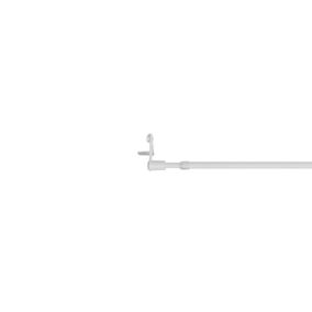 Kit Barre de vitrage GoodHome extensible ⌀7/9mm Long.30/50cm blanc