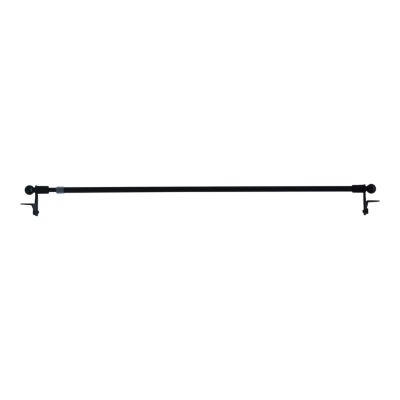Kit Barre de vitrage GoodHome extensible ⌀7/9mm Long.30/50cm noir