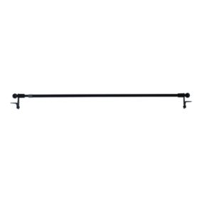 Kit Barre de vitrage GoodHome extensible ⌀7/9mm Long.30/50cm noir