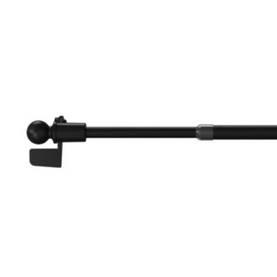 Kit Barre de vitrage GoodHome extensible ⌀7/9mm Long.30/50cm noir