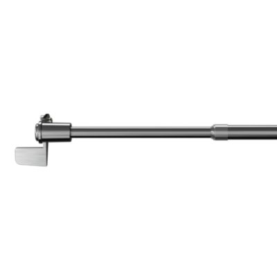 Kit Barre de vitrage GoodHome extensible ⌀7/9mm Long.50/80cm argent