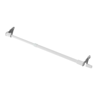 Kit Barre de vitrage GoodHome extensible ⌀7/9mm Long.50/80cm blanc