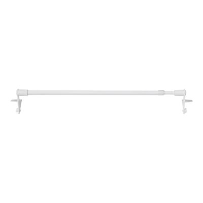 Kit Barre de vitrage GoodHome extensible ⌀7/9mm Long.70/100cm blanc