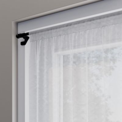 Kit Barre de vitrage Konera GoodHome extensible ⌀7/9mm Long.50/80cm noir