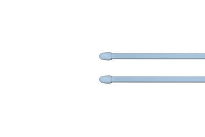 Kit barres de rideaux 30/50 blanc mat x 2