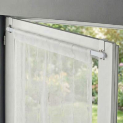 Kit barres de rideaux 30/50 blanc mat x 2