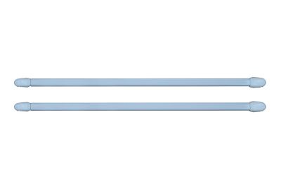 Kit barres de rideaux 50/80 blanc mat x 2
