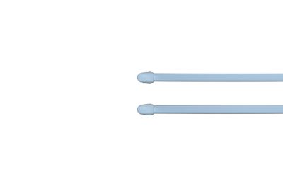 Kit barres de rideaux 50/80 blanc mat x 2