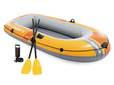 Kit bateau gonflable 2 places Challenger 2 avec rames et gonfleur - Intex